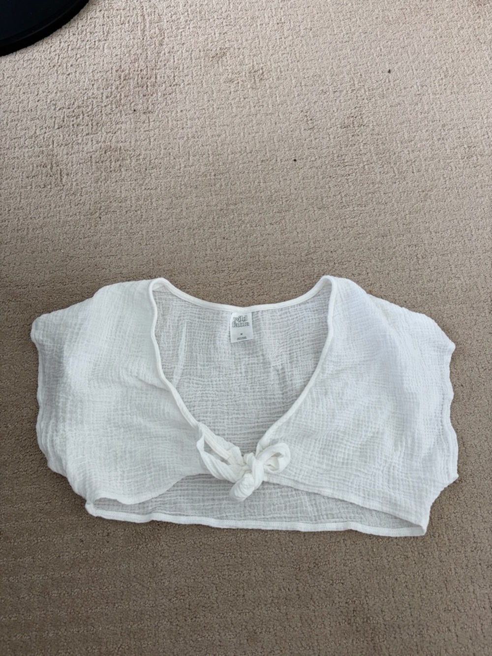 Wild Fable Front Tie Crop Top